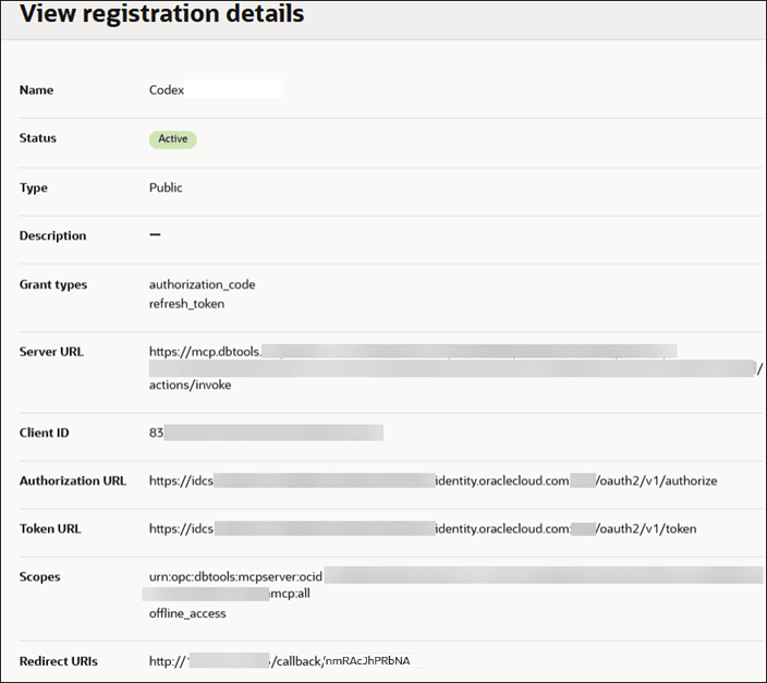 This image shows the Client registration details page, where you can obtain the Server URL. This image shows the Client registration details page, where you can obtain the Server URL.