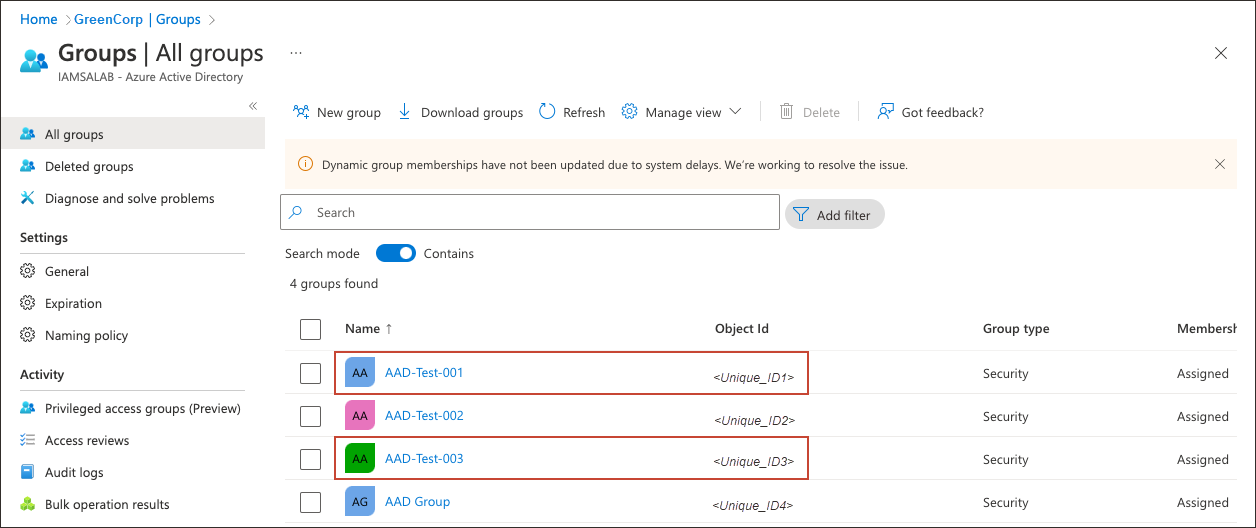 クリックして展開 Entra IDのグループ詳細