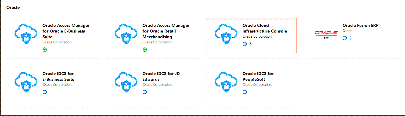 クリックして展開 「Oracle Cloud Infrastructure Console」の選択