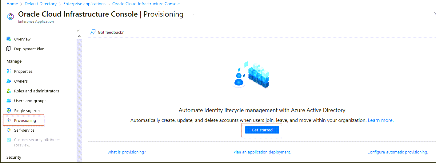 クリックして展開 Entra IDのエンタープライズ・アプリケーションの「プロビジョニング」ページ