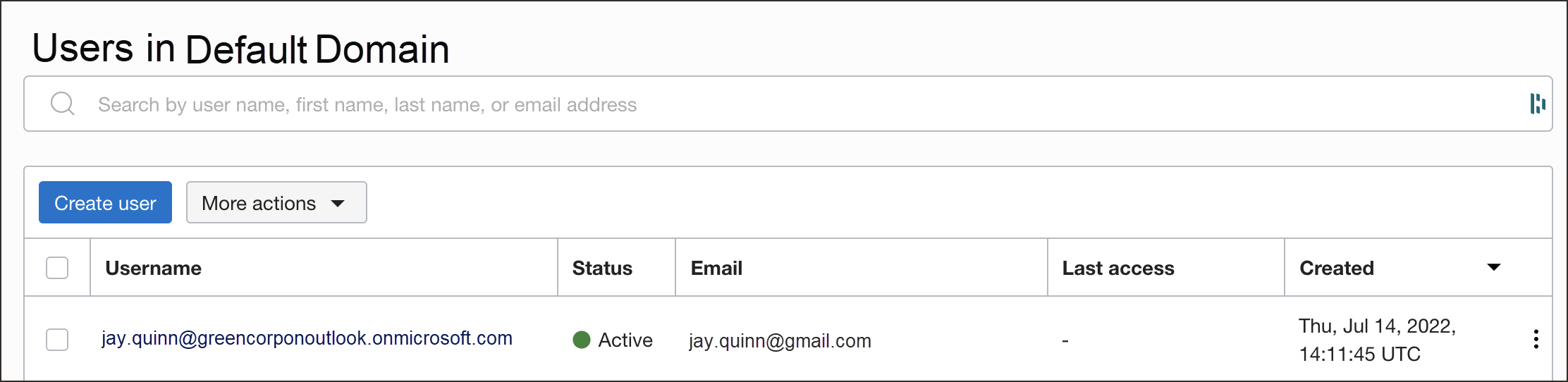 クリックして展開 Entra IDユーザーがIAMにプロビジョニングされました