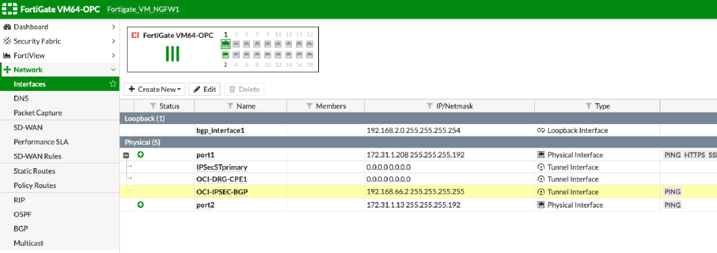 クリックして展開 この図は、編集するトンネル・インタフェースを示しています。
