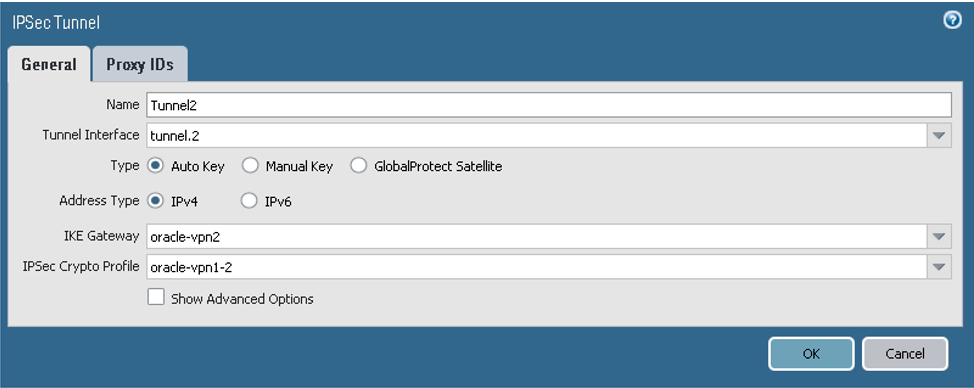 クリックして展開 この図は、ピア2のIPSecセッションを構成する場所を示しています。