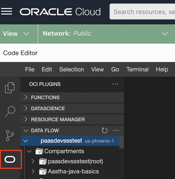 Oracleロゴを選択して、プラグインのリストを表示します。