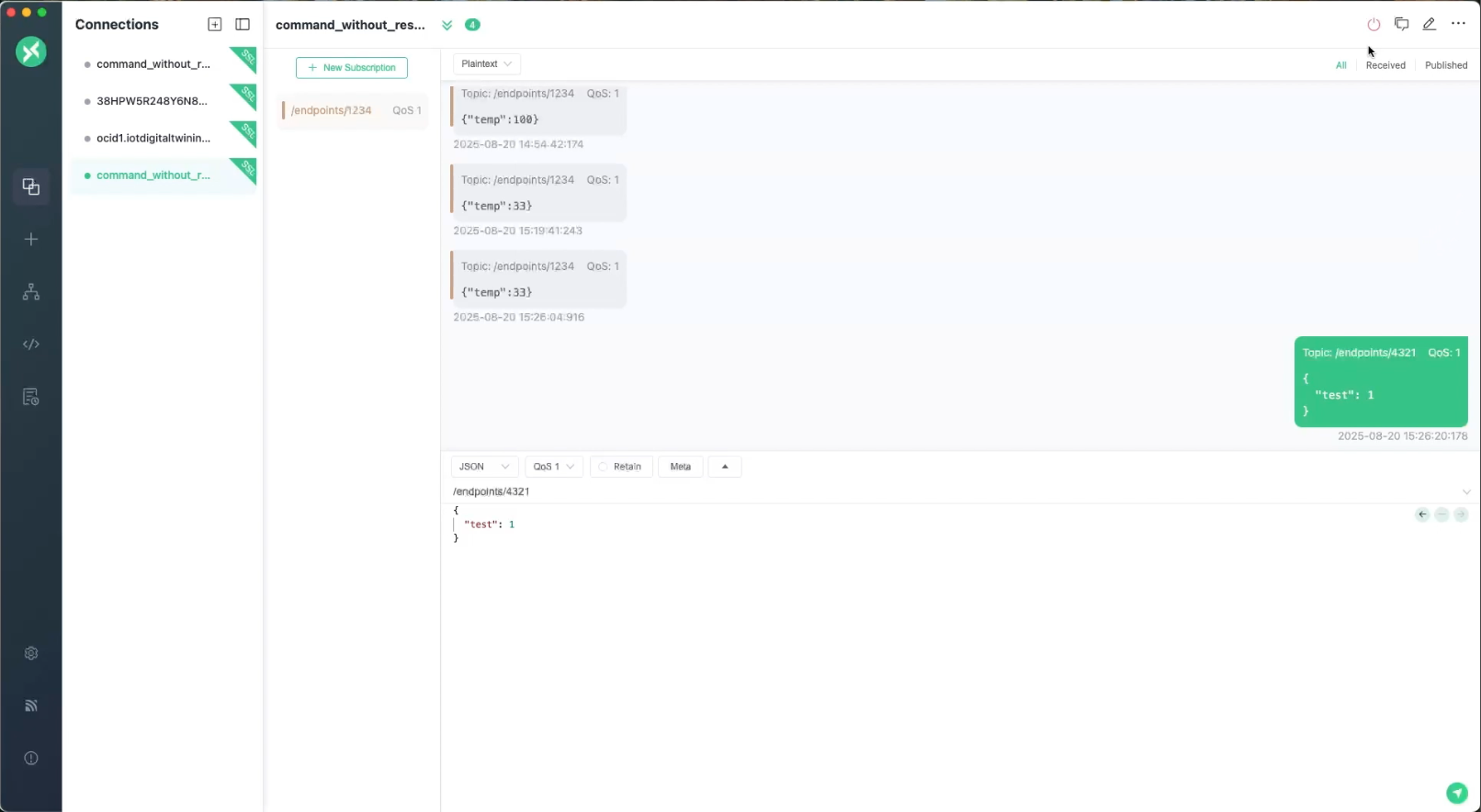 この図は、MQTTXでの検証方法を示しています。