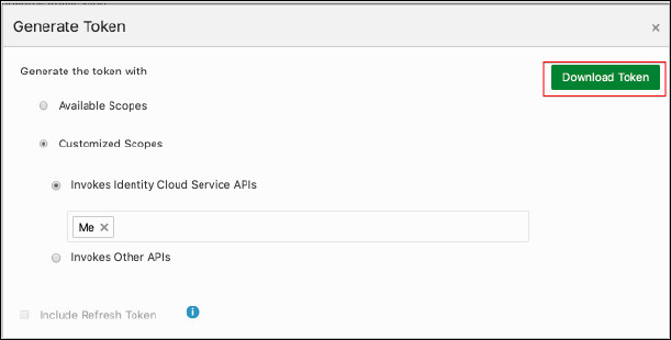 トークンのダウンロード トークンのダウンロード