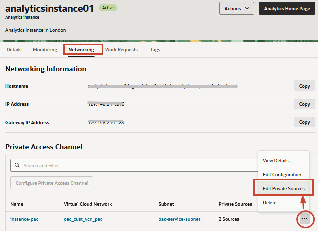 プライベート・ソースの編集