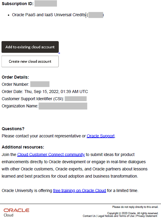 ユニバーサル・クレジットのようこそ電子メールの既存のクラウド・アカウント・オプションに追加 ユニバーサル・クレジットのようこそ電子メールの既存のクラウド・アカウント・オプションに追加