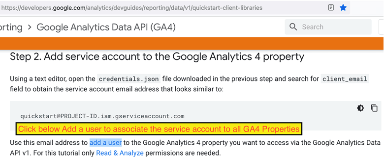 Google Analytics APIの有効化 Google Analytics APIの有効化