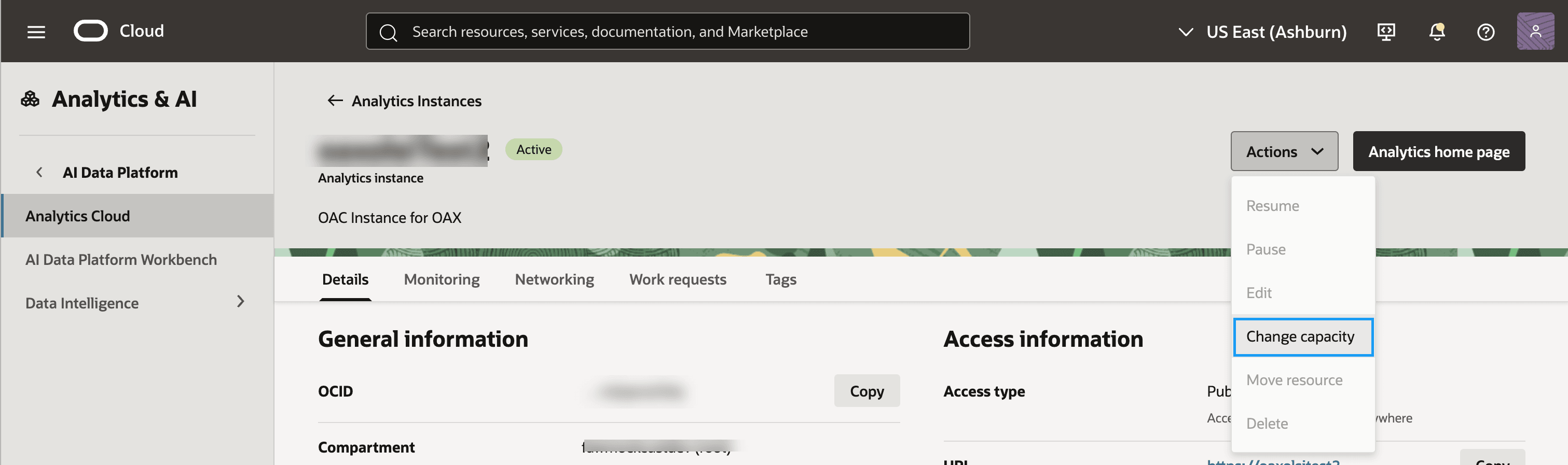fawag-instance-oac-detail-page.pngの説明が続きます fawag-instance-oac-detail-page.pngの説明が続きます