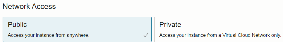 パブリック・ネットワーク・アクセス・オプション パブリック・ネットワーク・アクセス・オプション