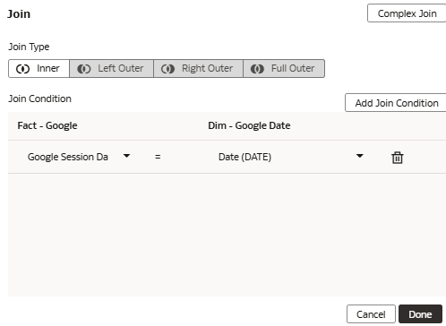 「結合」ダイアログ 「結合」ダイアログ