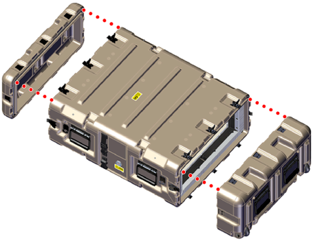 ケースからのエンドキャップの取り外し